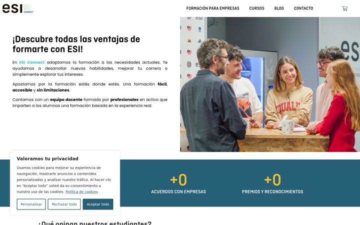 Screenshot di esiconnect.es