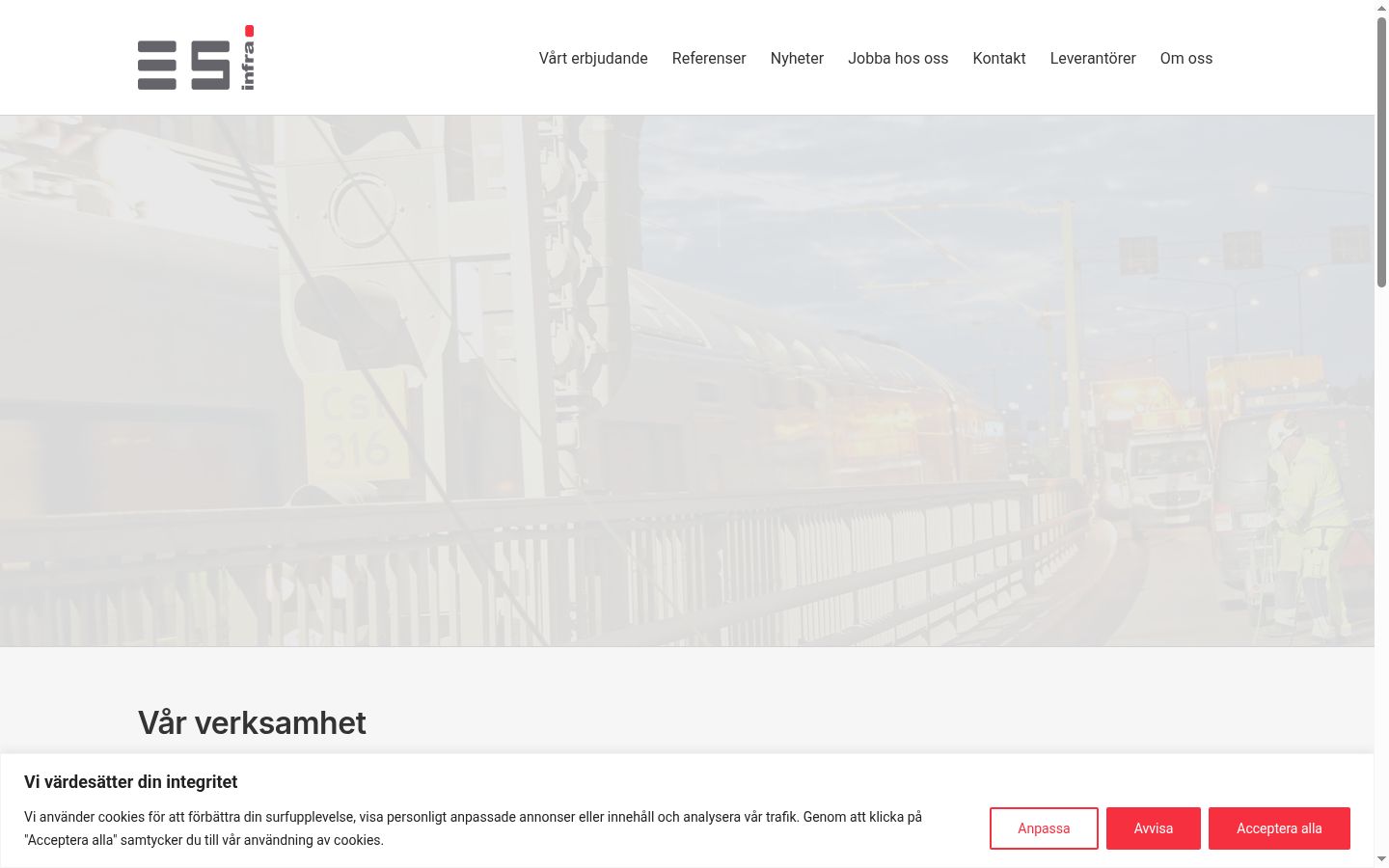 Screenshot του banner συγκατάθεσης που εμφανίστηκε πριν από οποιαδήποτε αλληλεπίδραση