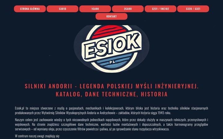 Snímek obrazovky esiok.pl