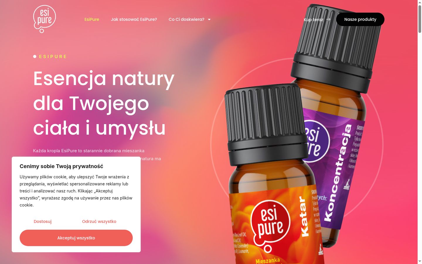 Snímek obrazovky baneru souhlasu zobrazeného před jakoukoli interakcí