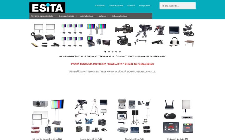 Captura de pantalla de esita.fi