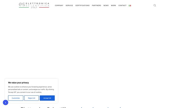 Captură de ecran a esitaly.eu