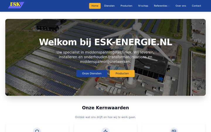 Screenshot von esk-energie.nl