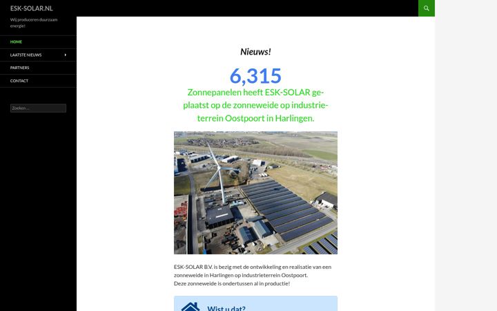 Screenshot von esk-solar.nl