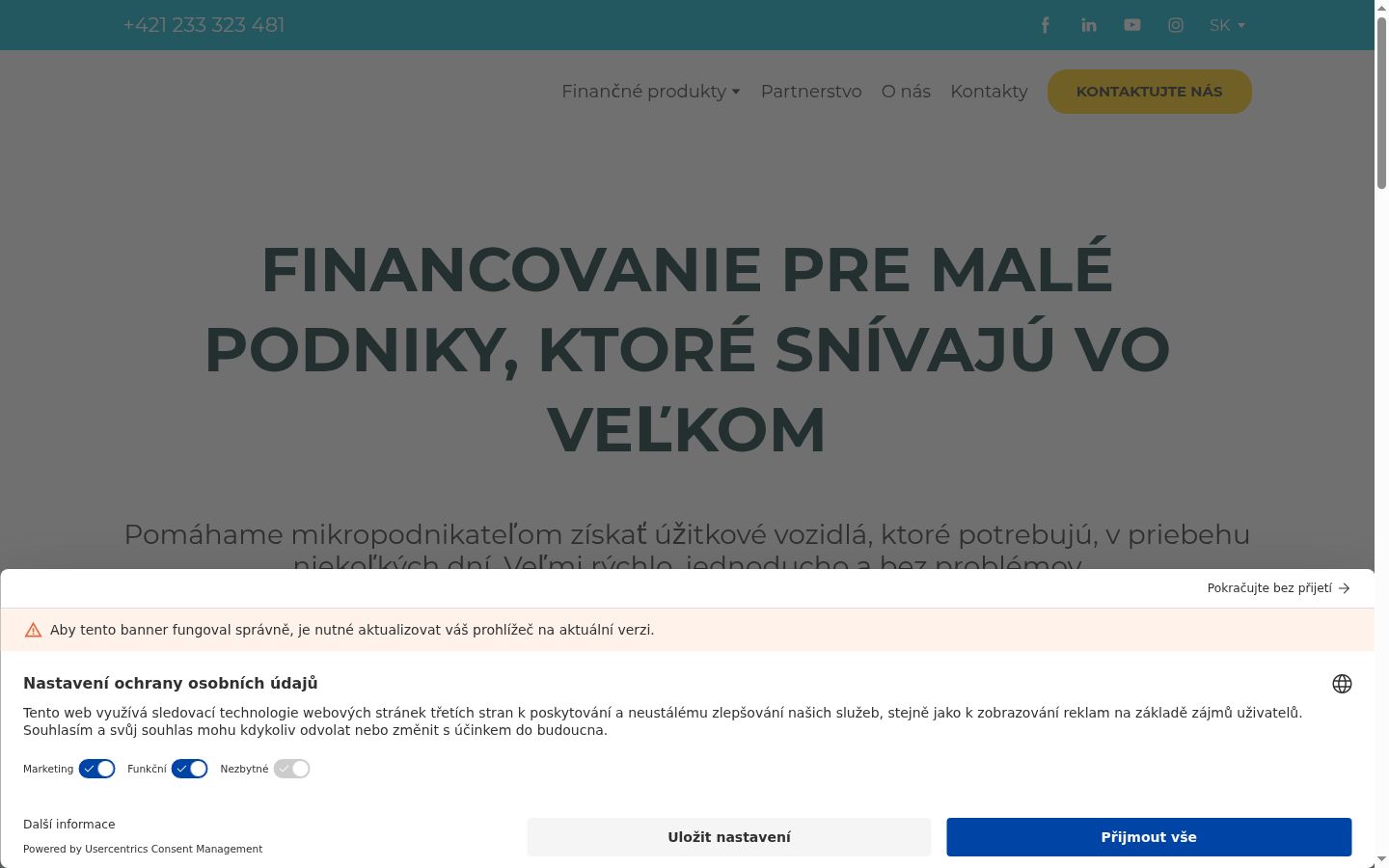 Skjámynd af samþykkisborðanum eins og hann birtist áður en nokkur samskipti fóru fram