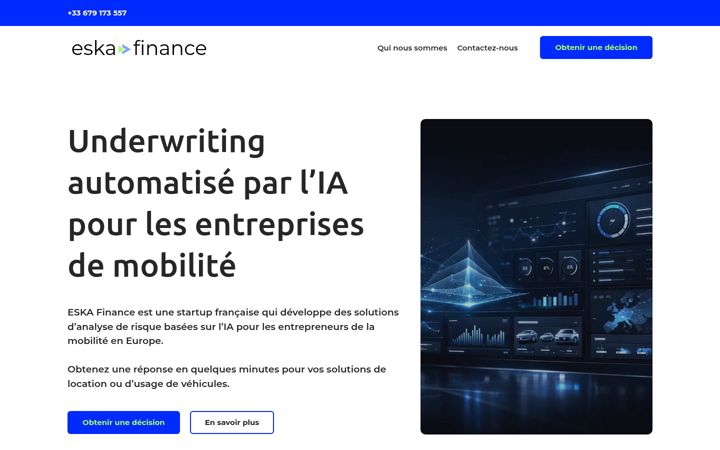 Screenshot di eskafinance.fr