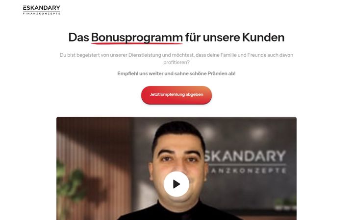 Skjermbilde av eskandaryempfehlung.de