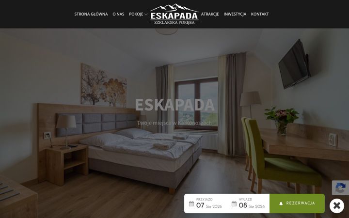 Snímek obrazovky eskapadaszklarska.pl