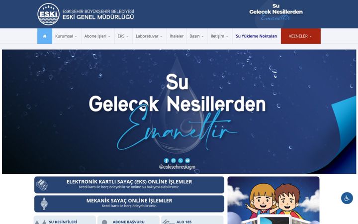 Snimka zaslona za eskisehir-eski.gov.tr