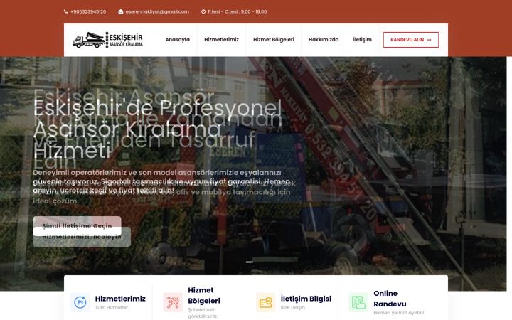 Snímek obrazovky eskisehirasansorkiralama.net