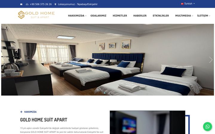 Snimka zaslona za eskisehirgoldhomeapart.com.tr