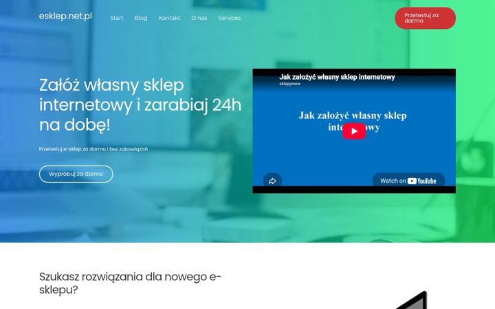 Snímek obrazovky esklep.net.pl