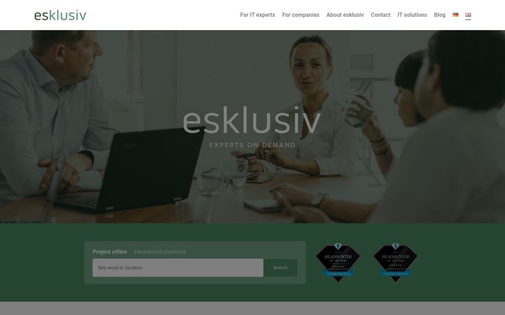 Skjermbilde av esklusiv.de