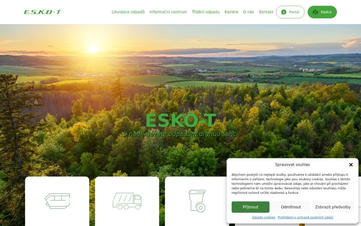 Snímek obrazovky esko-t.cz