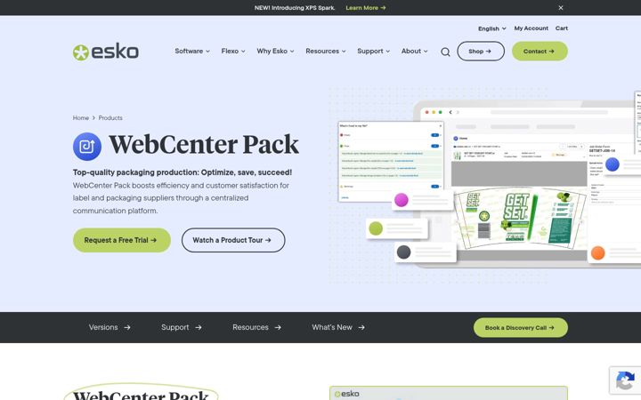Screenshot of esko.cloud