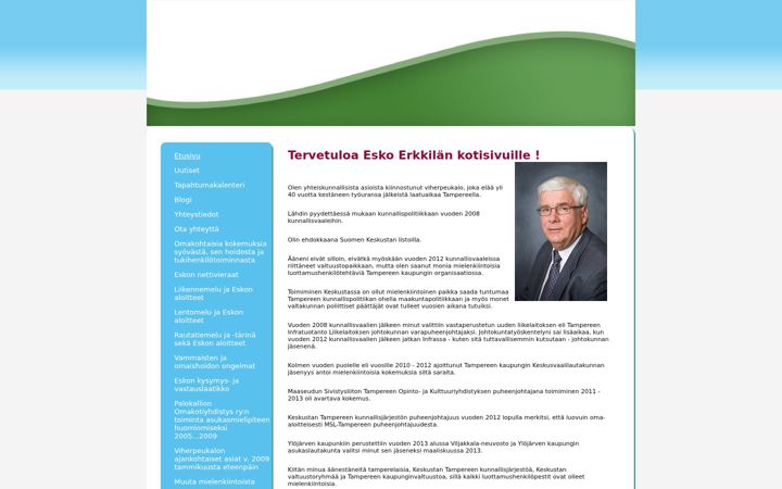 Екранна снимка на eskoerkkila.fi