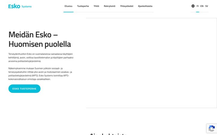 Captura de pantalla de eskosystems.fi