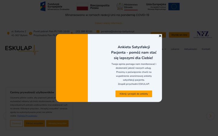 Snímek obrazovky eskulap-baltycka.pl