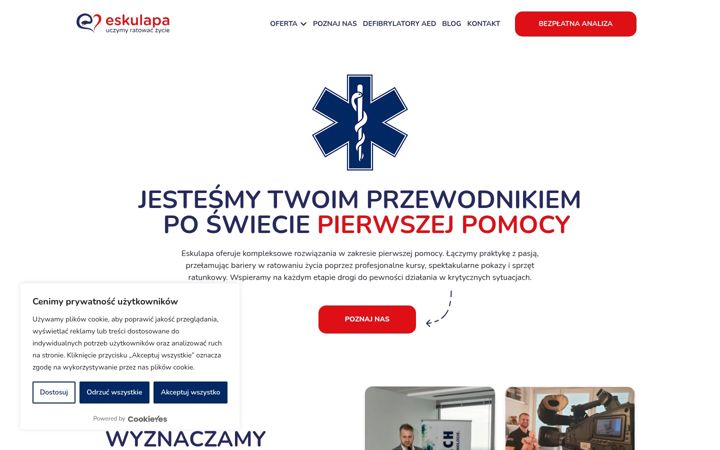 Snímek obrazovky eskulapa.pl