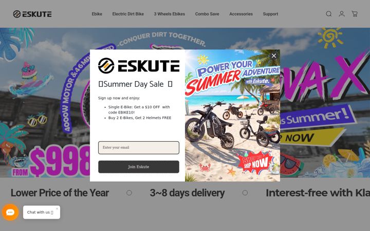Screenshot of eskute.com