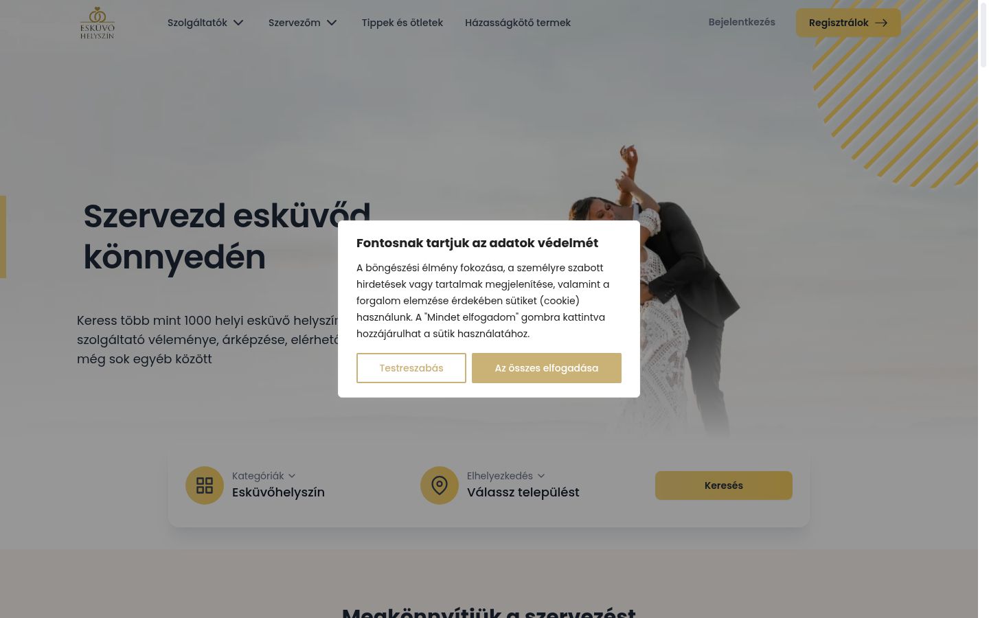 Kuvakaappaus suostumusbannerista, joka näytettiin ennen mitään vuorovaikutusta