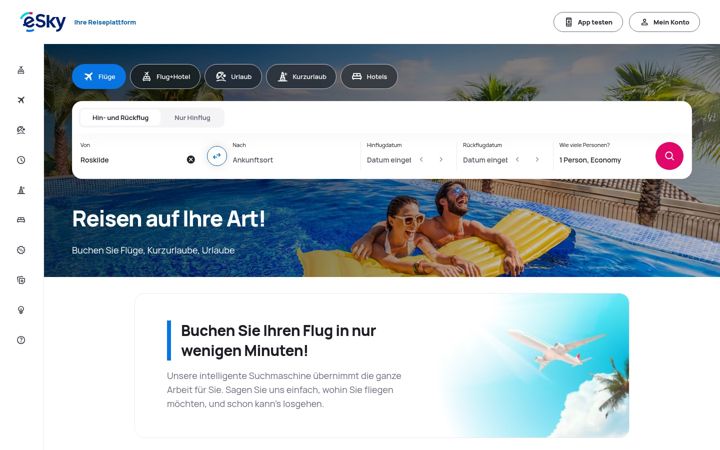 Kuvakaappaus sivustosta esky.at