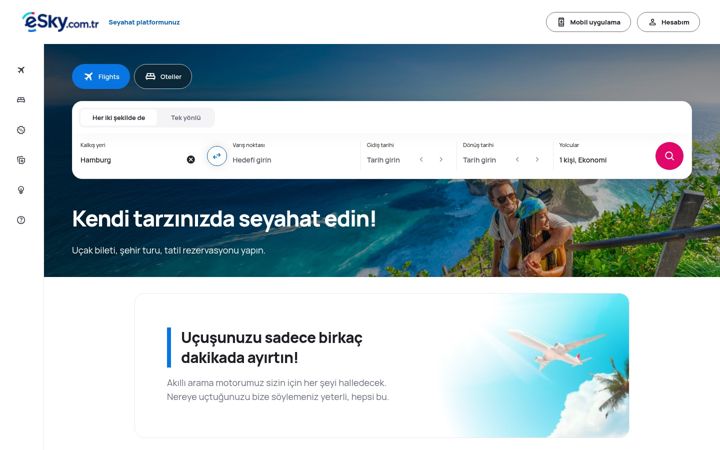 Snimka zaslona za esky.com.tr