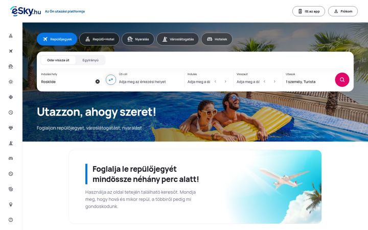 Kuvakaappaus sivustosta esky.hu