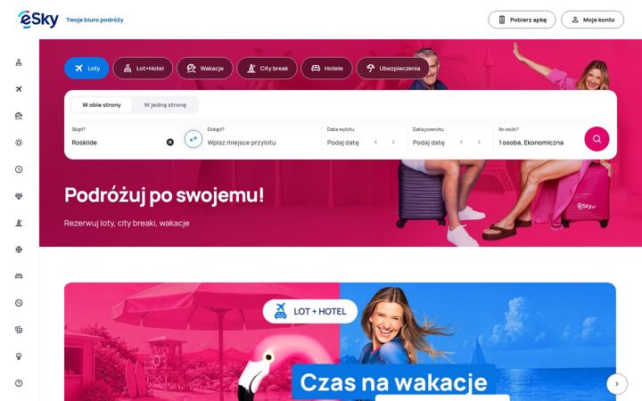 Screenshot of esky.pl