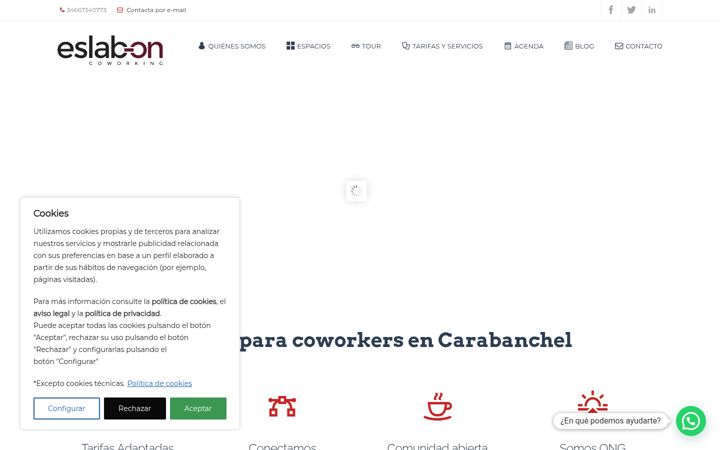 Screenshot ta' eslaboncoworking.es