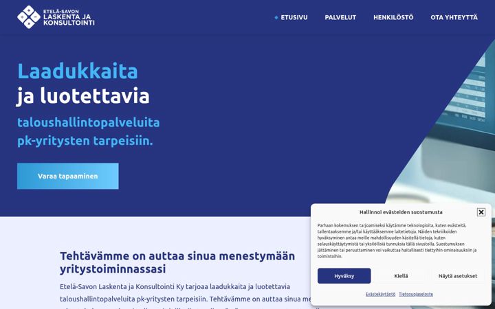 Екранна снимка на eslaskenta.fi