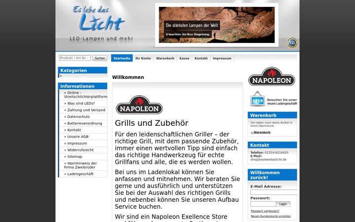 Captura de pantalla de eslebedaslicht.de