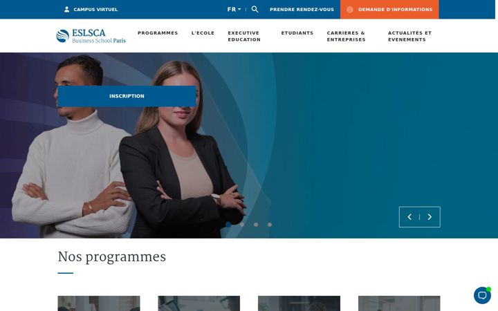 Screenshot di eslsca.fr