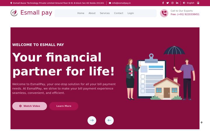 Ekrano kopija esmallpay.in