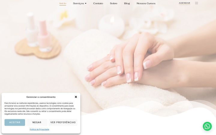 Skjámynd af esmalteriasentir.com.br