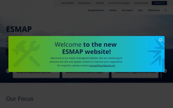 Screenshot of esmap.org