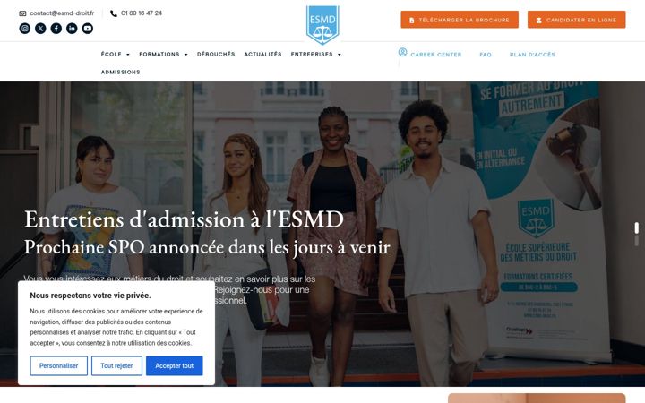 Screenshot di esmd-droit.fr