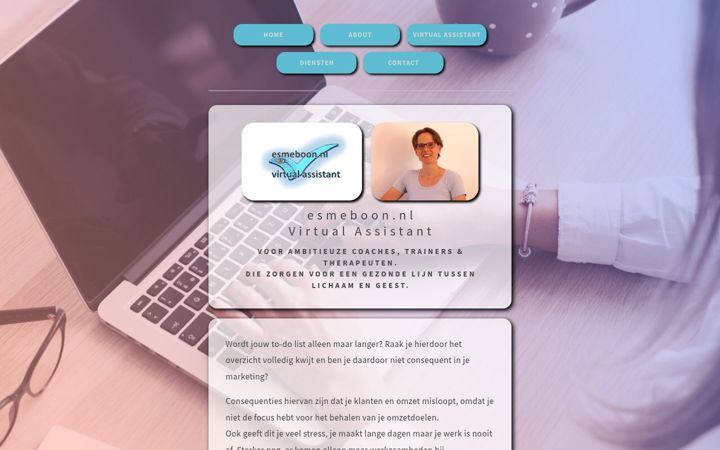Screenshot von esmeboon.nl