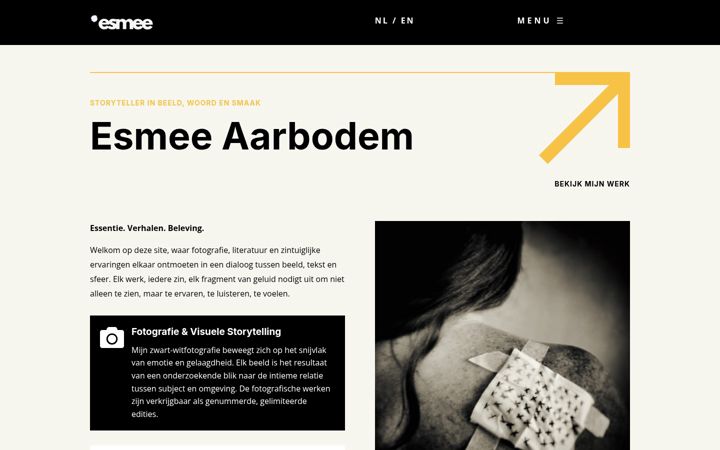 Screenshot ta' esmeeaarbodem.nl
