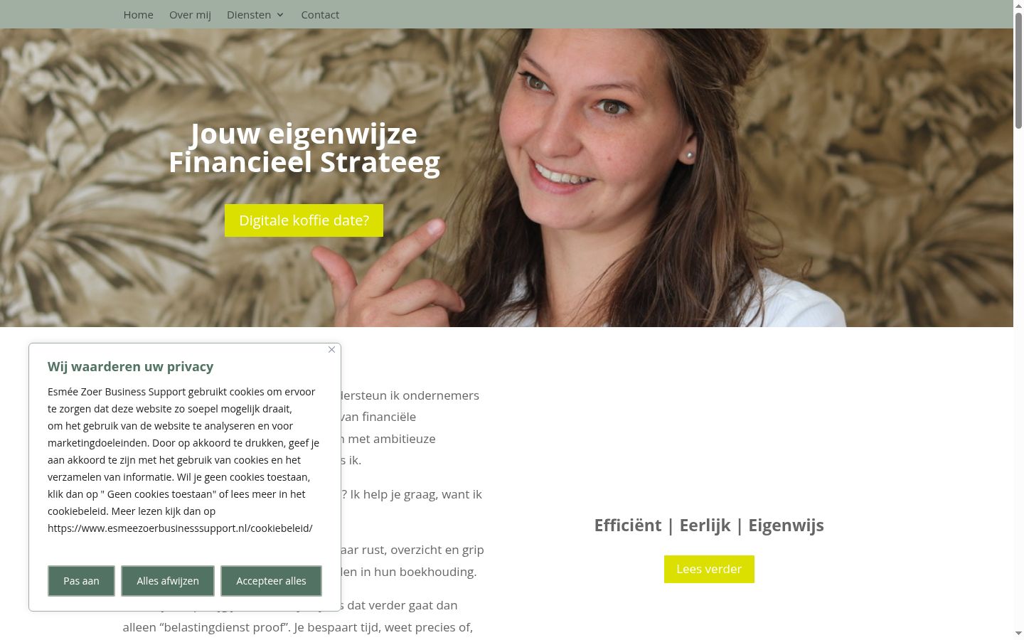 Screenshot tal-banner tal-kunsens muri qabel kwalunkwe interazzjoni