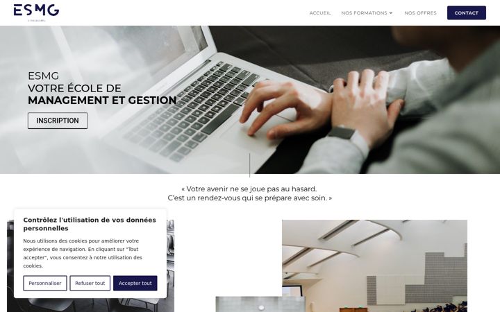 Screenshot di esmg-formation.fr