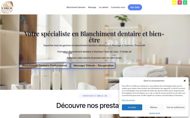 Screenshot di esmile28.fr