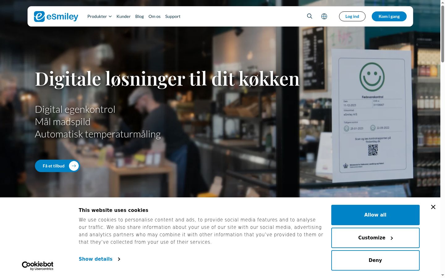 Screenshot tal-banner tal-kunsens muri qabel kwalunkwe interazzjoni