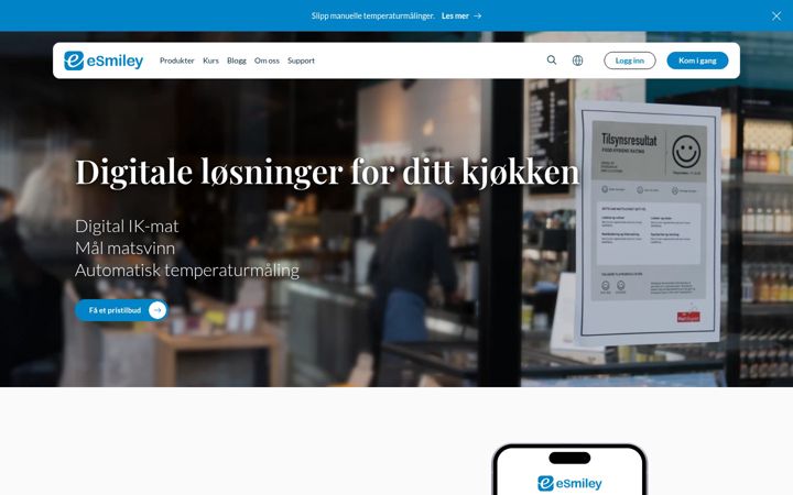 Screenshot of esmiley.no