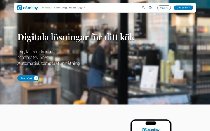 Skjermbilde av esmiley.se
