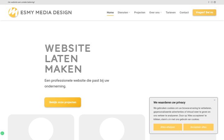 Screenshot ta' esmy.nl