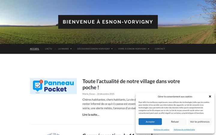 Screenshot di esnon-vorvigny.fr