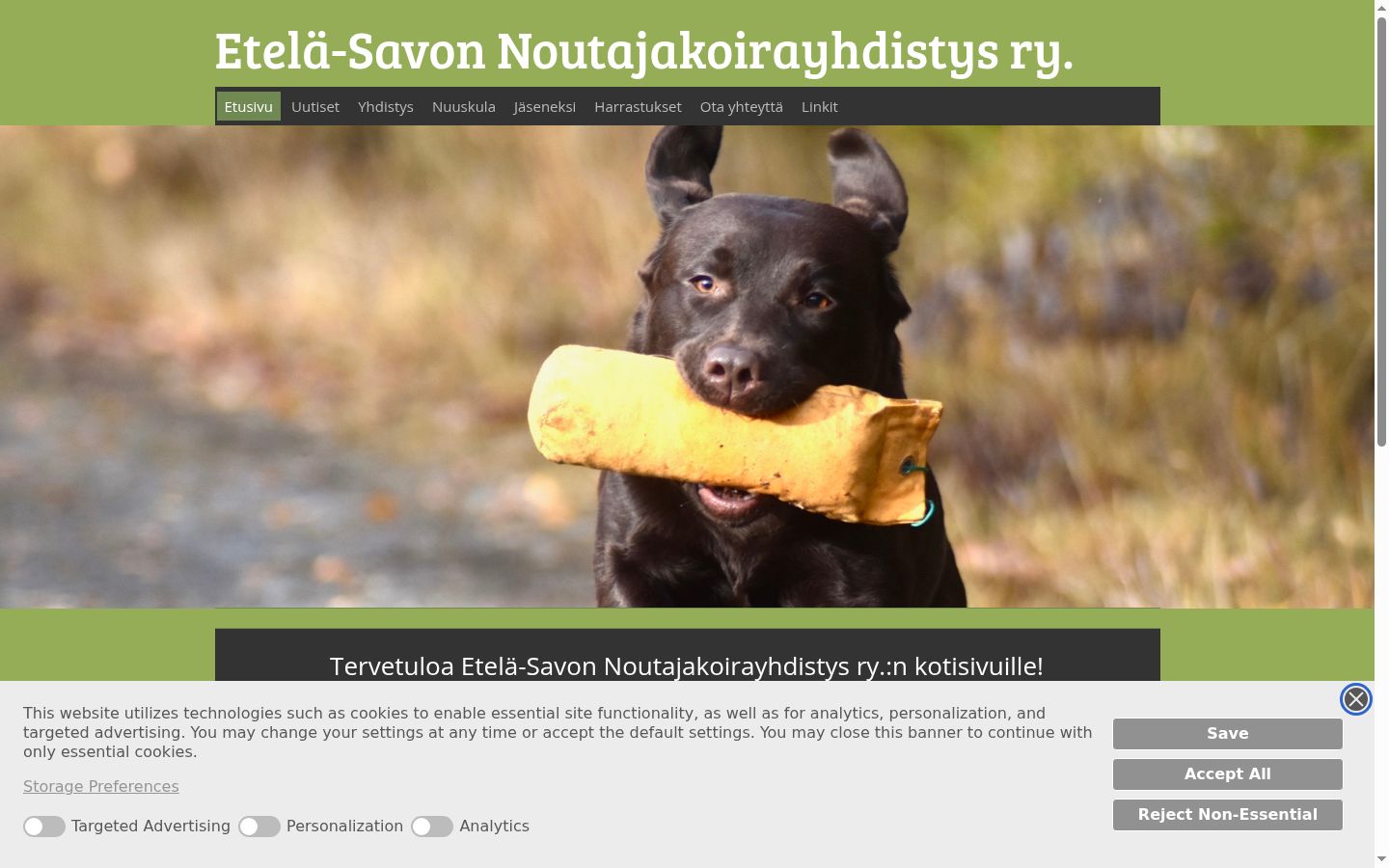 Snímek obrazovky baneru souhlasu zobrazeného před jakoukoli interakcí