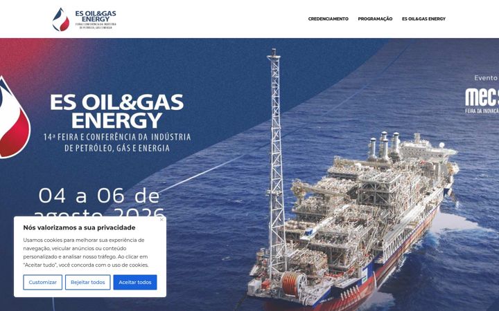 Screenshot van esoilgas.com.br