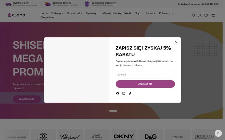Snímek obrazovky esono.pl